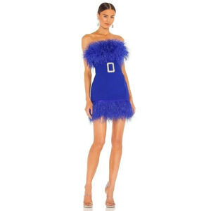 Bronx and Banco Lola Mini Dress Indigo Blue Size 4